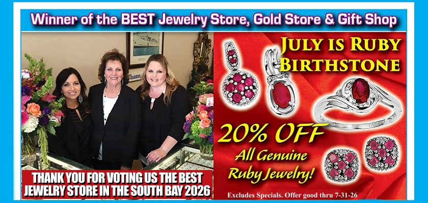 Come in and see our wide selection of festive holiday gifts! We carry a wide variety of Religious Medals & Crosses, including Saints, Baptism, Holy Communion & Confirmation in Sterling Silver, 14k Gold & 14k White Gold!  Thanks for Voting us BEST Jewelry Store of 2026 in the Daily Breeze Reader's Choice Awards! We REALLY value you, our loyal customers!